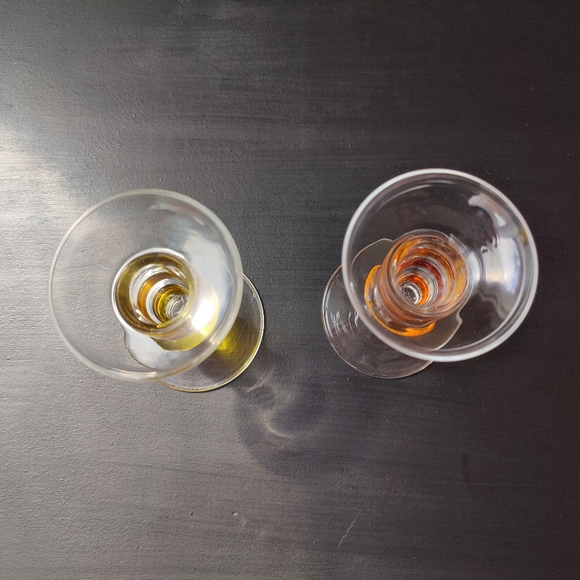 2 art glass candle 🕯️ stick holders | orange 🧡 and yellow 💛 - Picture 7 of 13